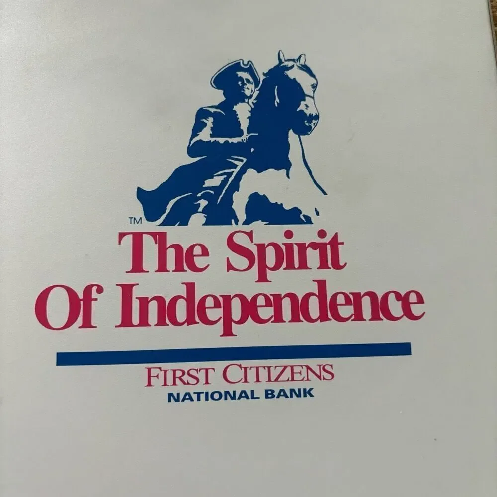 First Citizens National Bank The Spirit Of Independence 1” 3 Ring Binder